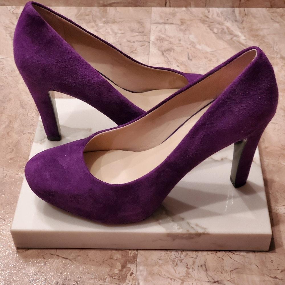 Franco Sarto Violet Leather Suede heels